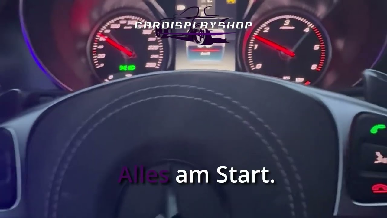 W447 V-Klasse mit Ambiente, Display, Weiße Knöpfe und Touchpad aus dem CarDisplayShop