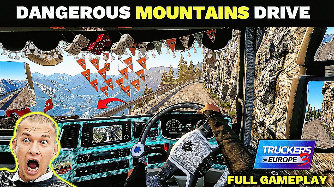10 Minutes of Ultra Realistic HD Gameplay of Truckers of Europe 3 | Truksy Mike 
