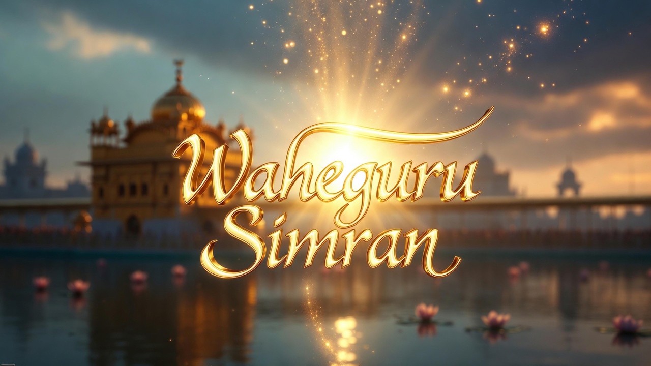 Most Relaxing Waheguru Simran 1 Hour | Satnam Waheguru Jaap | Peaceful Golden Temple Ambience