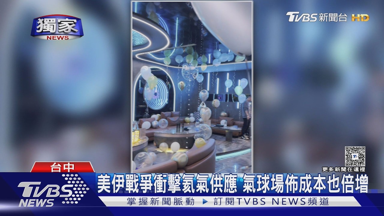 美伊戰爭衝擊氦氣供應 氣球場佈成本也倍增｜TVBS新聞 @TVBSNEWS01