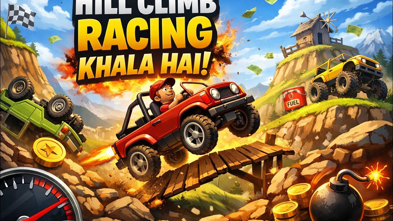 Hill Climb Racing Without Voice | Pure Gameplay!
