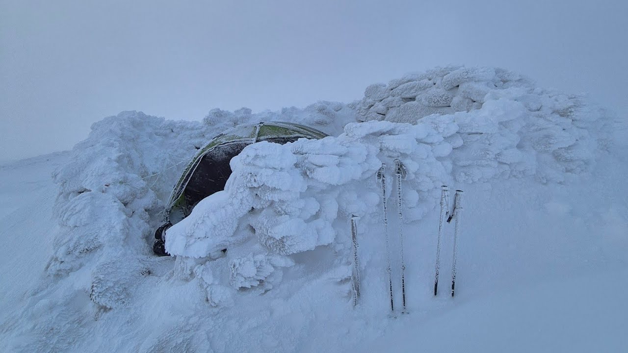 Winter Camping in Cairngorms National Park, Scotland
