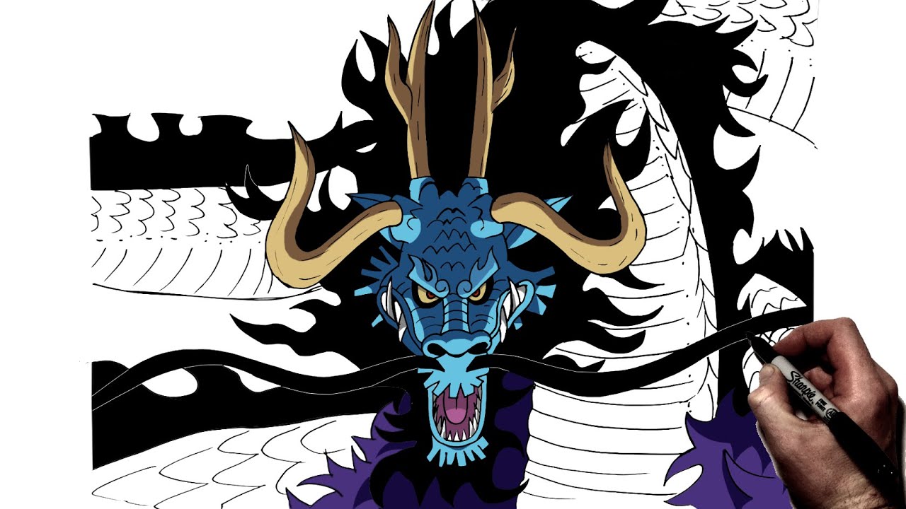 How To Draw Dragon Kaido | Step By Step | One Piece