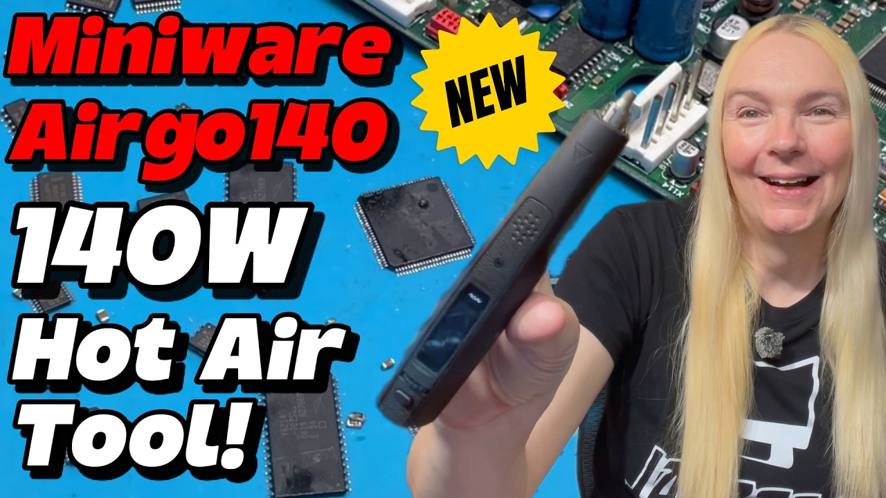 НОВИНКА: портативный термофен Miniware Airgo140 мощностью 140 Вт &mdash; паяльная станция, которую можн...