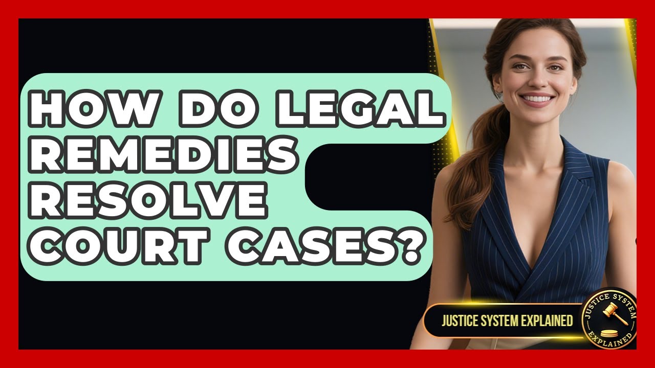 How Do Legal Remedies Resolve Court Cases? - Justice System Explained