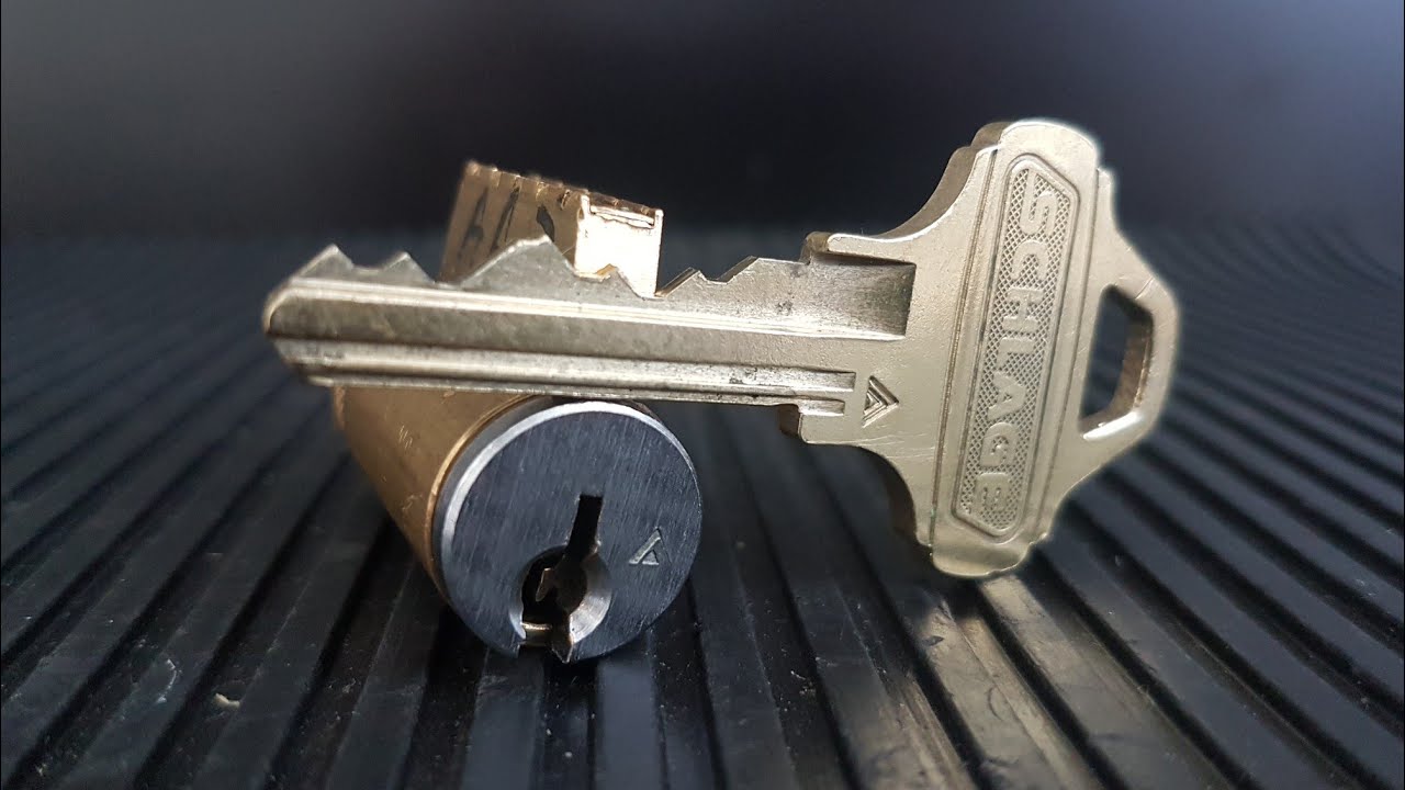 Schlage Everest KIK Cylinder picked and Gutted