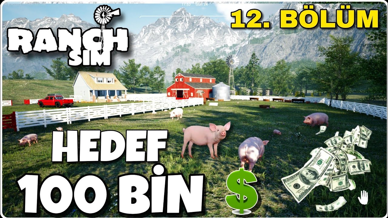SADECE DOMUZ ÜRETEREK 100 BİN DOLAR PARA KAZANACAĞIZ | RANCH SIMULATOR DOMUZ ÜRETİMİ #12