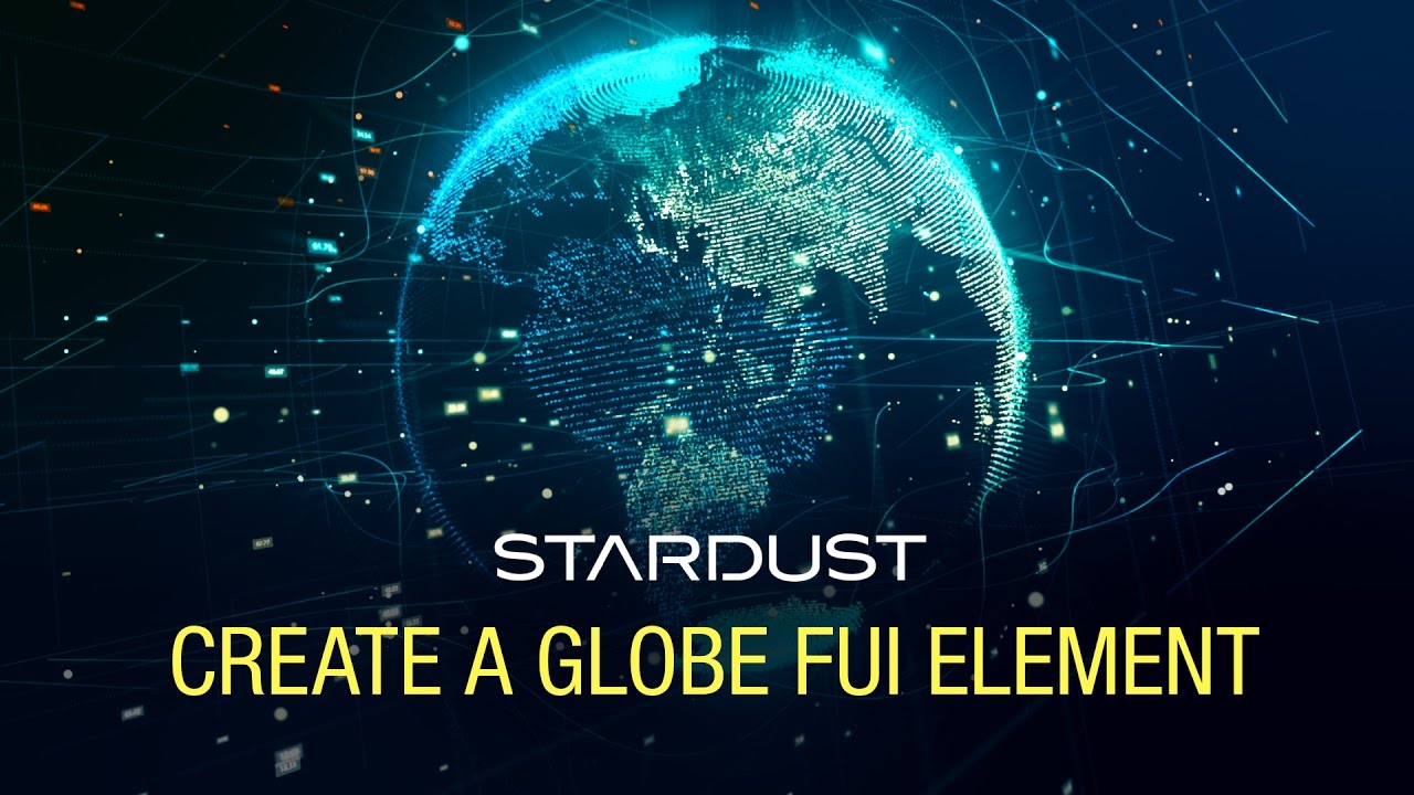 Create a globe FUI element using Stardust Tutorial