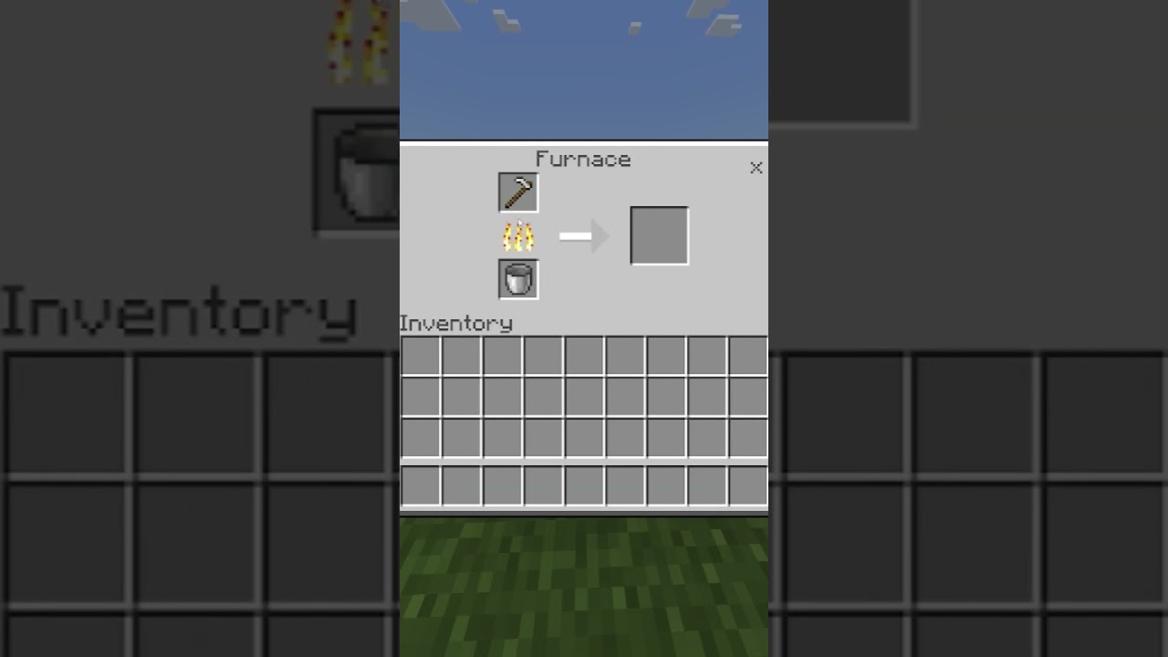 How To Get an Iron Nugget With Smelting In Minecraft #Shorts