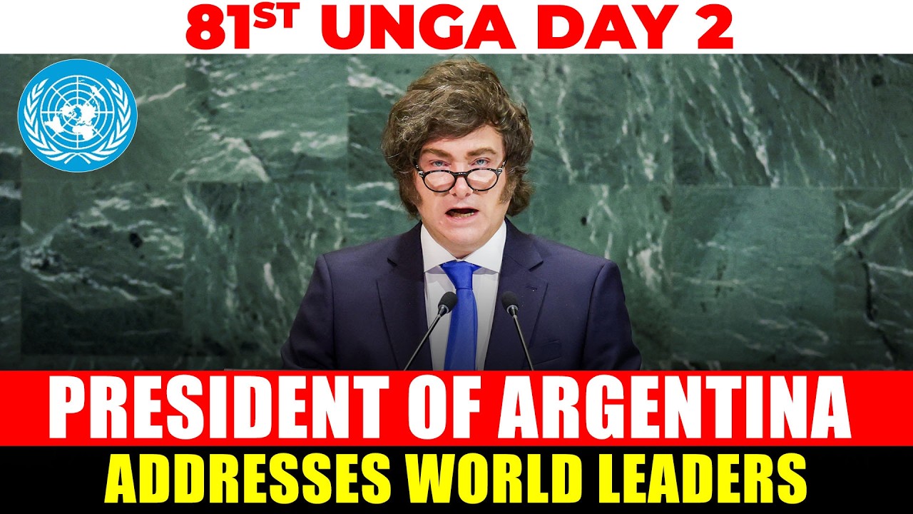 WATCH LIVE: Argentina&rsquo;s President Javier Milei Speaks at UN General Assembly | Malvinas |UN