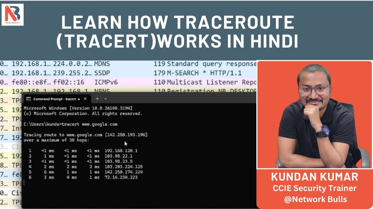 HowTraceroute (Tracert) Works - Learn in Hindi | Networking Tutorial
