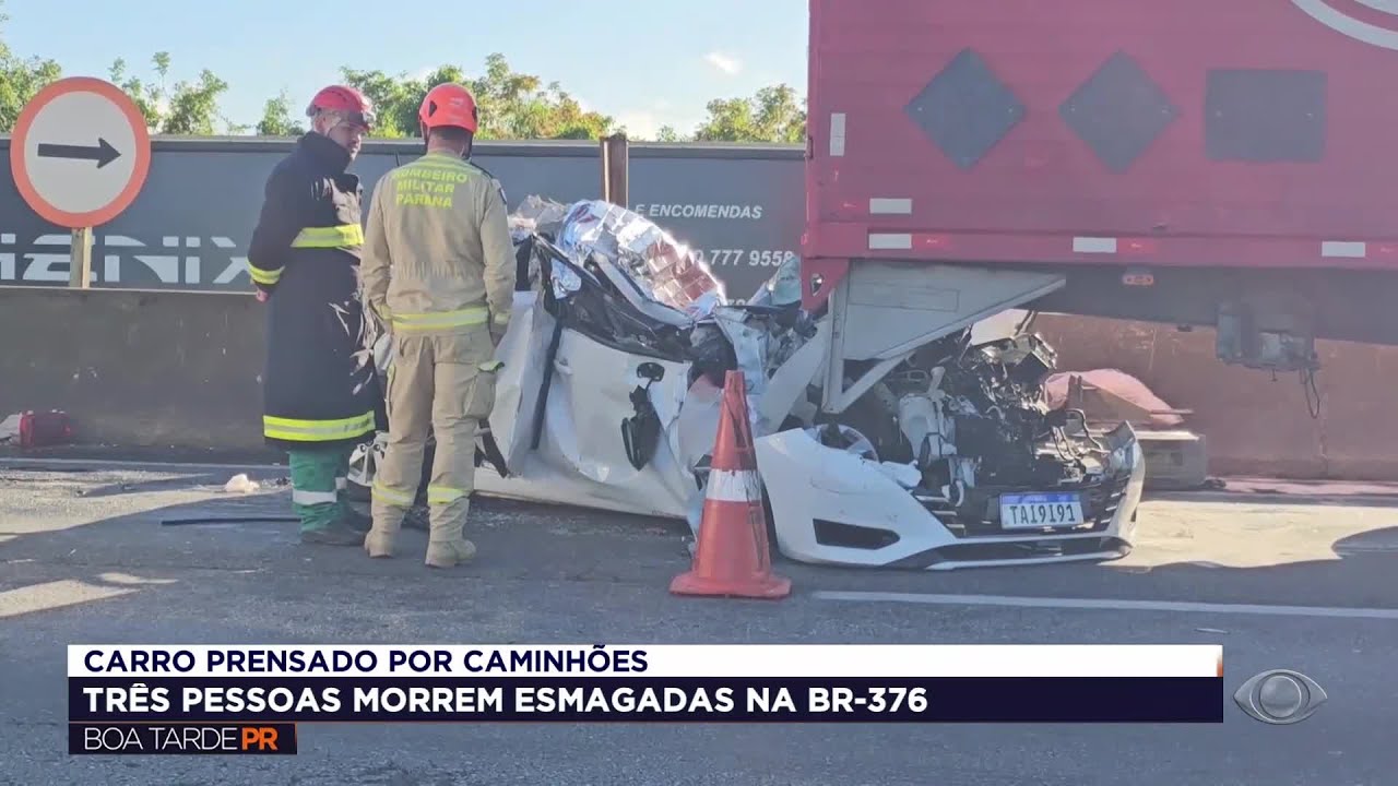 Saiba quem são as vítimas do acidente na BR-376 em São José dos Pinhais