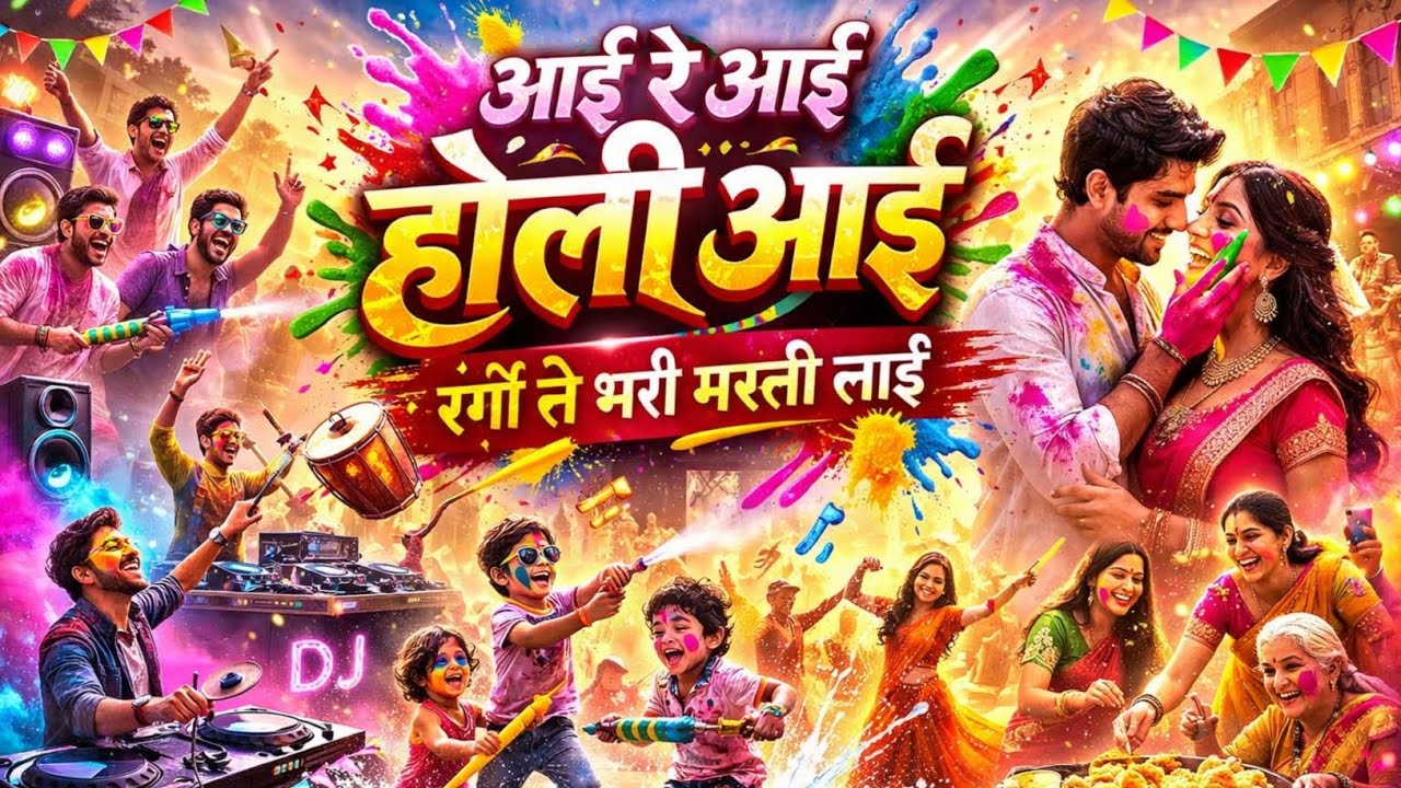 आई रे आई होली आई | Holi DJ Song 2026 | Rangon Se Bhari Masti Lai | New Holi Party Song