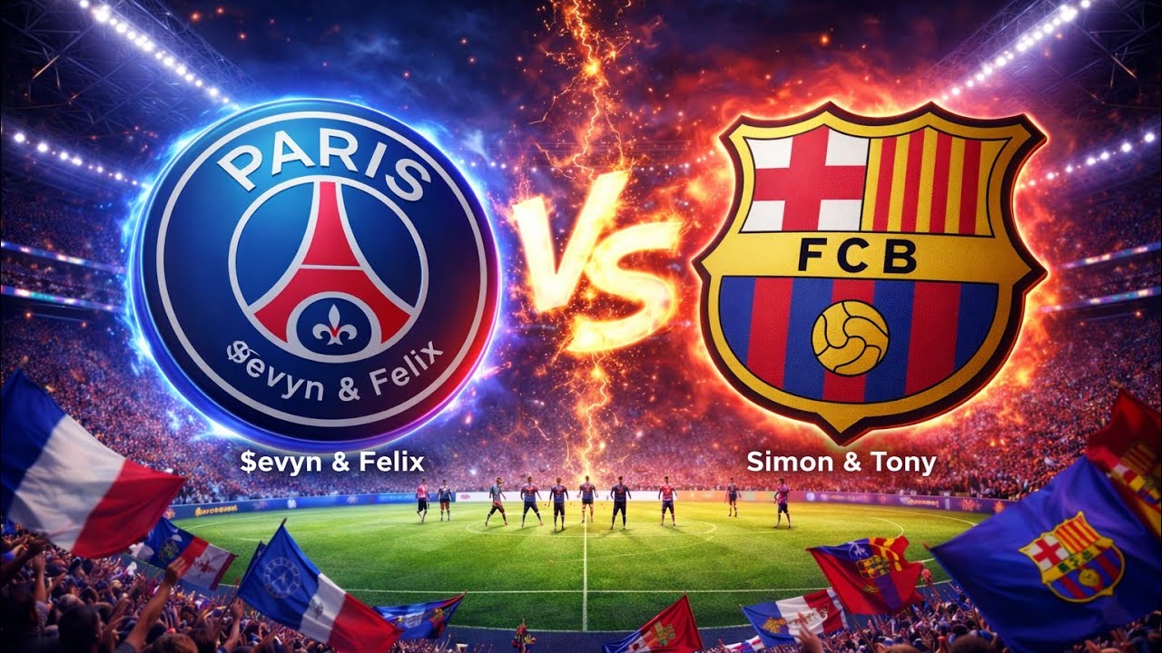 2V2 Classic Dilemma Game with a late winner🔥🔥🔥💯 PSG($evyn & Felix) VS Barcelona(Simon & Tony)