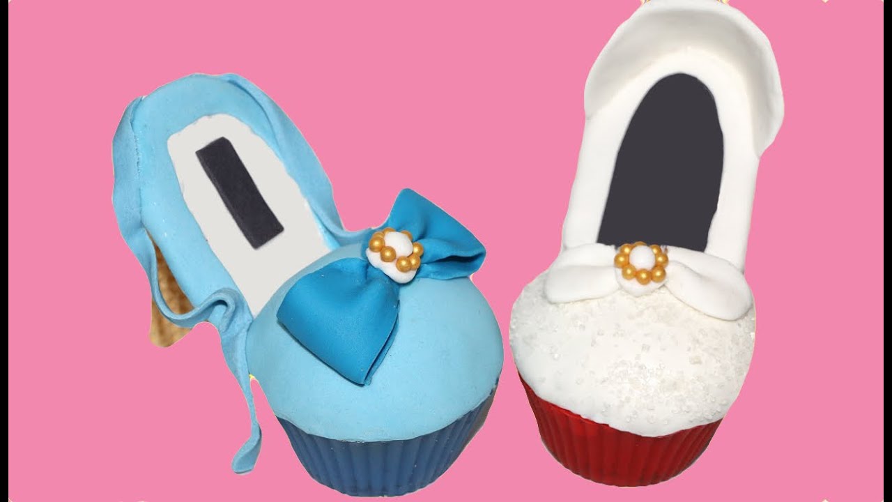 Cómo hacer cupcakes de zapatos. High heel cupcakes