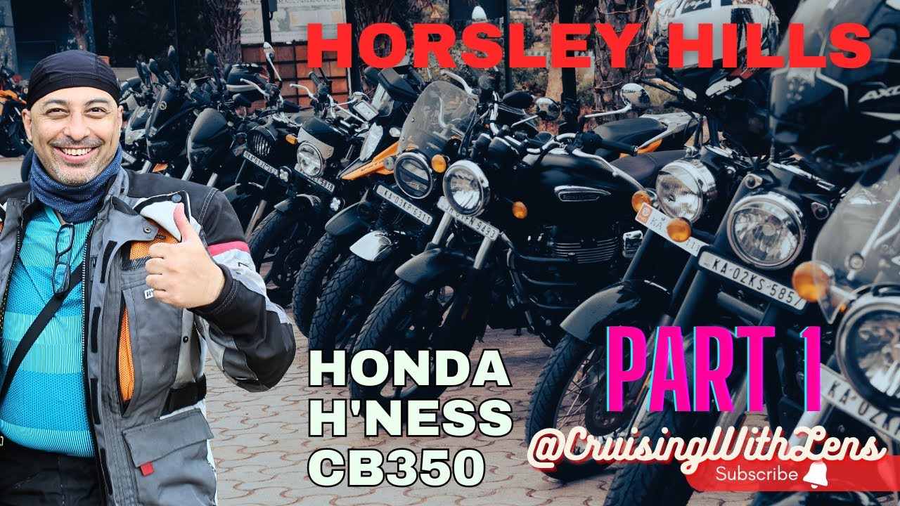 Horsley Hills PART 1 | Day Motorcycle Ride | Honda H'ness CB350 | Fun and Explore