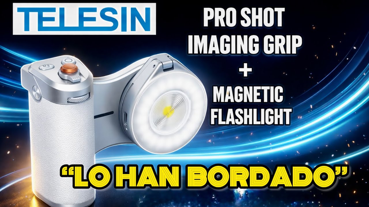 TELESIN PRO SHOT IMAGING GRIP + MAGNETIC FLASHLIGHT 