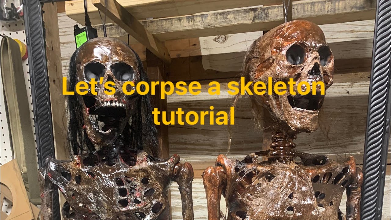 DIY realistic corpsing using cheap Walmart skeleton