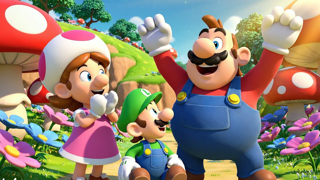 Mario Baby Luigi Derrubou Seu Sorvete | Canções Infantis e Rimas para Crianças