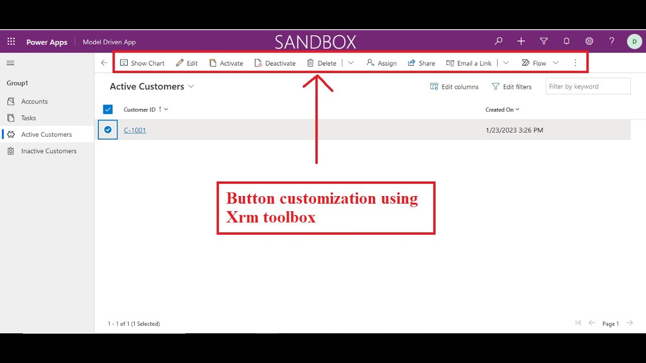 How to customize buttons in Model driven apps PowerApps
