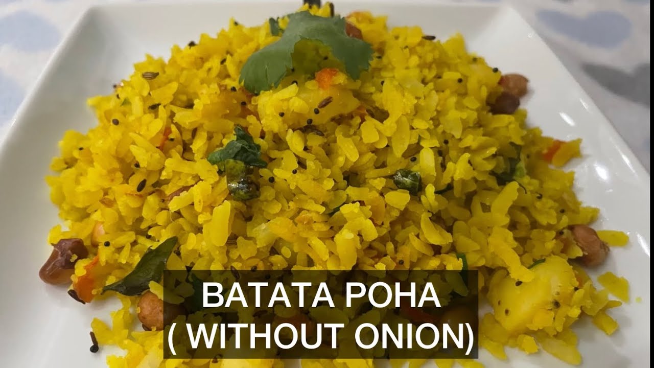 Batata Poha || Aloo Poha || Maharashtra Quick Breakfast Special Dish || No Onion Recipe