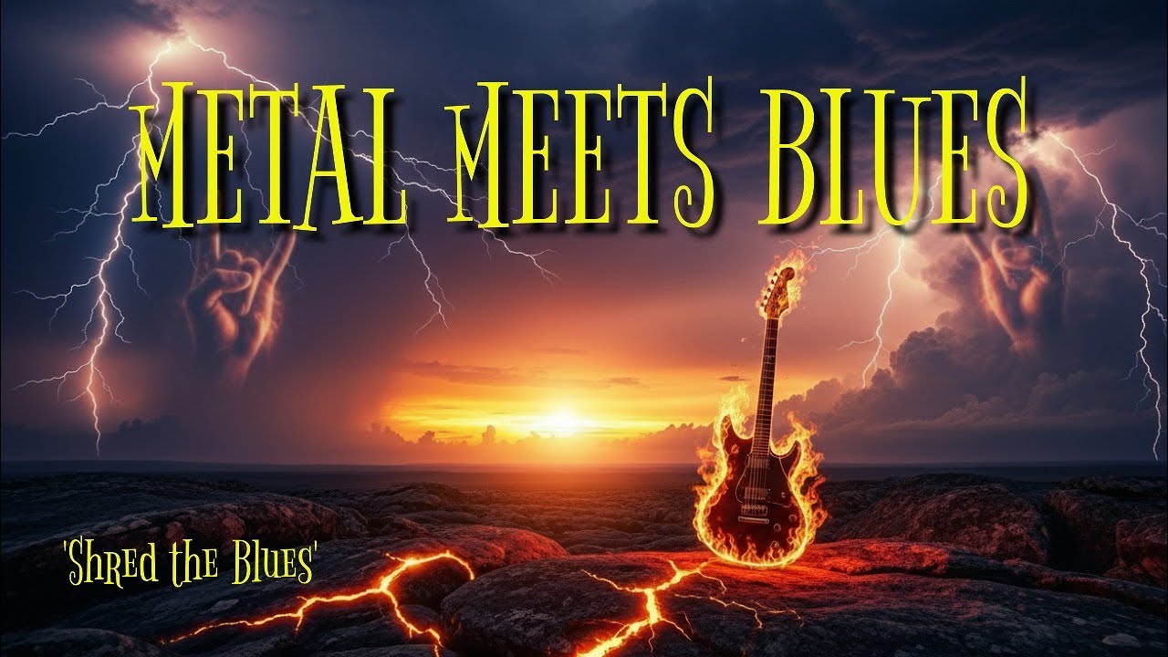 Shred the Blues | Metal Meets Blues 🔥🎸 Epic Guitar Fusion
