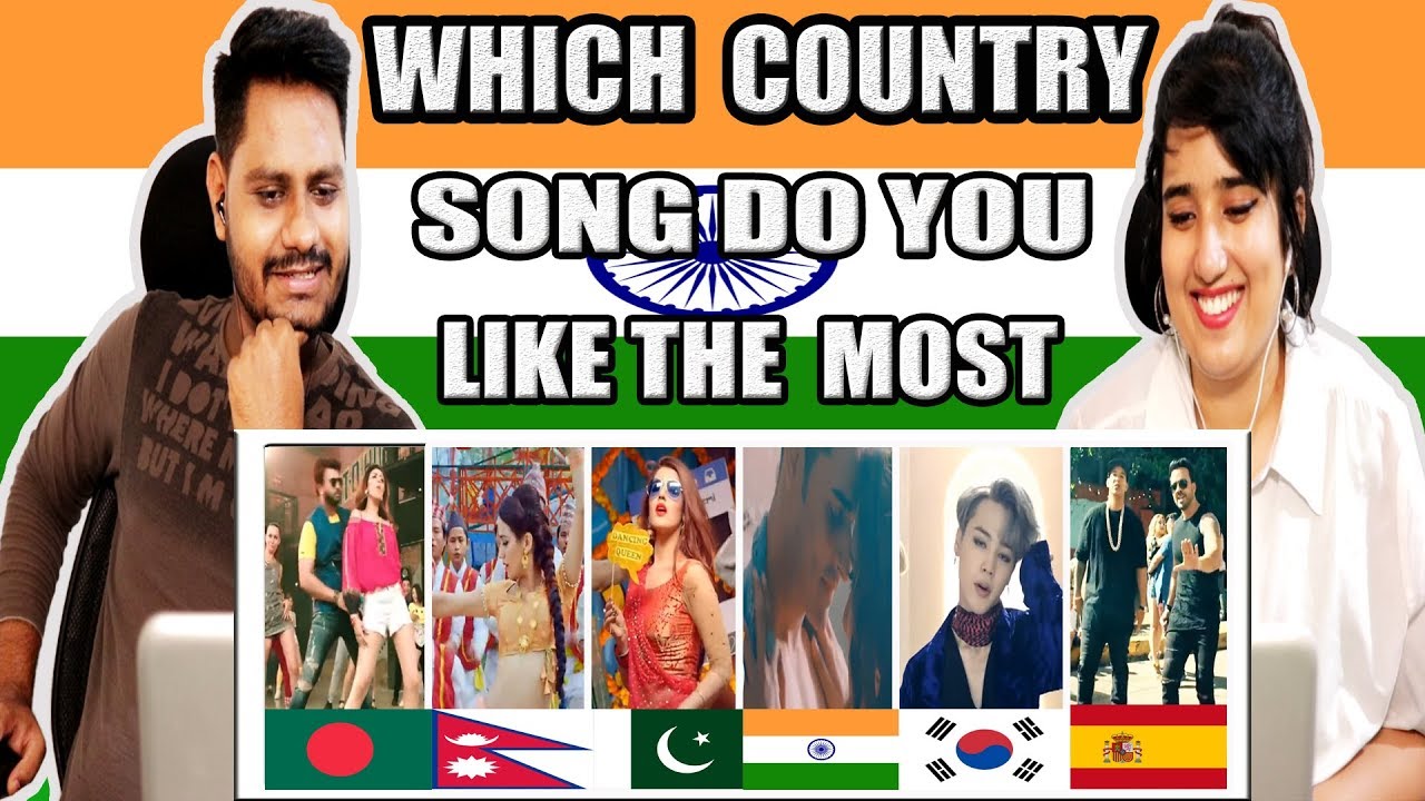 Indian Reacts On Bangladeshi, Pakistani, Nepali, Korean, Spain 2018 Trending Songs  | Krishna Views
