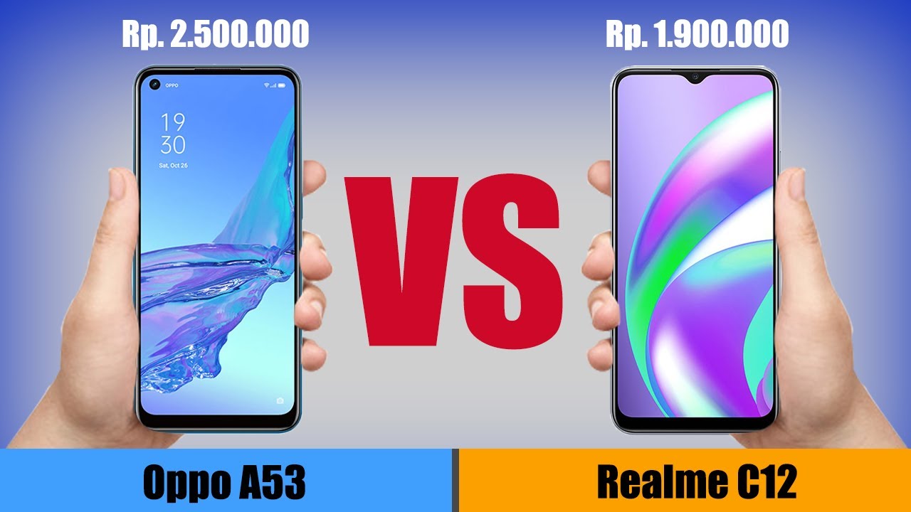 Oppo A53 vs Realme C12 | Bandingkan Spesifikasinya?