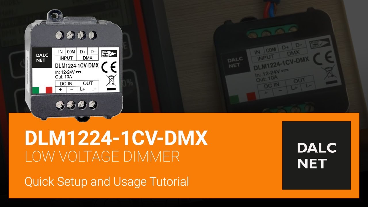 DLM1224-1CV-DMX: Dimmer Fader Driver Installation - Dalcnet