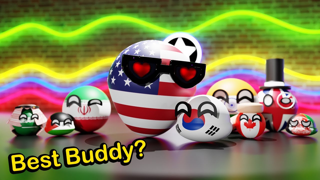 Best friend of countries | Countryballs Animation