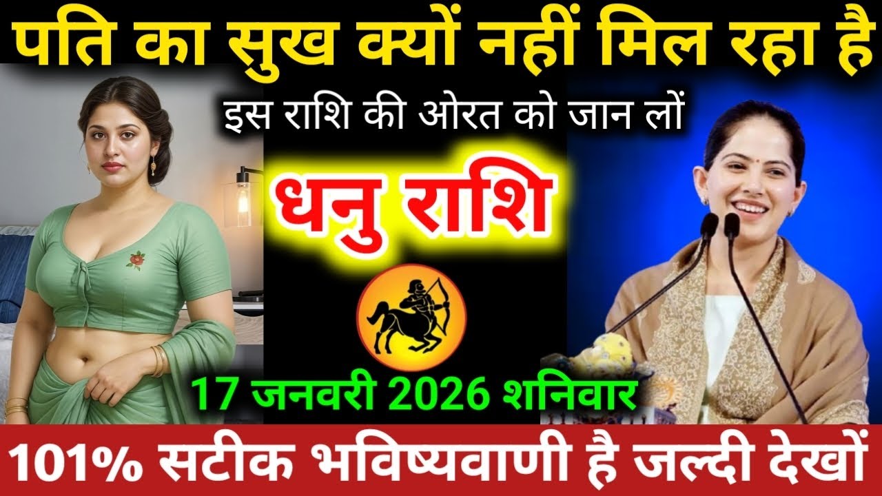 #धनुराशि वालों पति का सुख क्यों नहीं मिल रहा है इस राशि की ओरत को जान लों 17 जनवरी 2026 शनिवार 