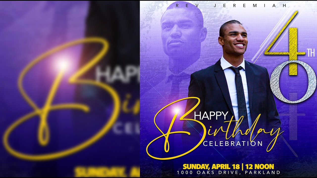 BIRTHDAY FLYER DESIGN IN PHOTOSHOP 2023 | FREE FLYER TEMPLATE DOWNLOAD 🥰