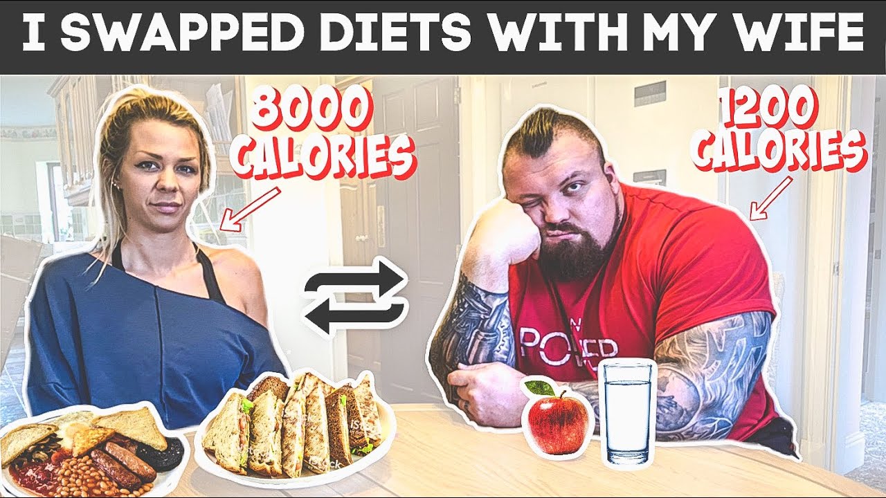 Strongman swaps diet with wife for a day | Ft Eddie Hall