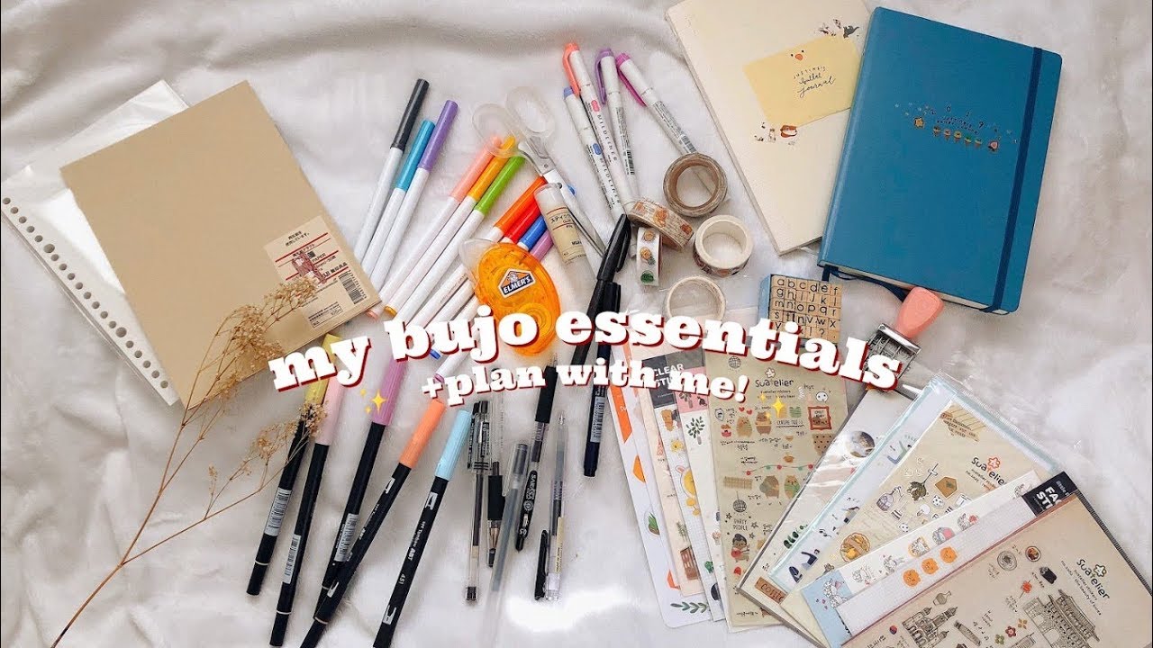 MY BULLET JOURNAL ESSENTIALS + plan with me!