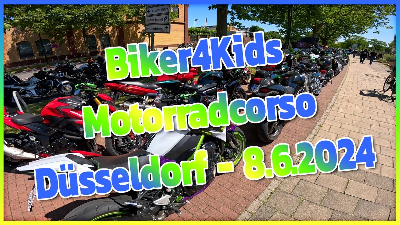 Biker4Kids 8.6.2024 - Der Motorradcorso durch Düsseldorf