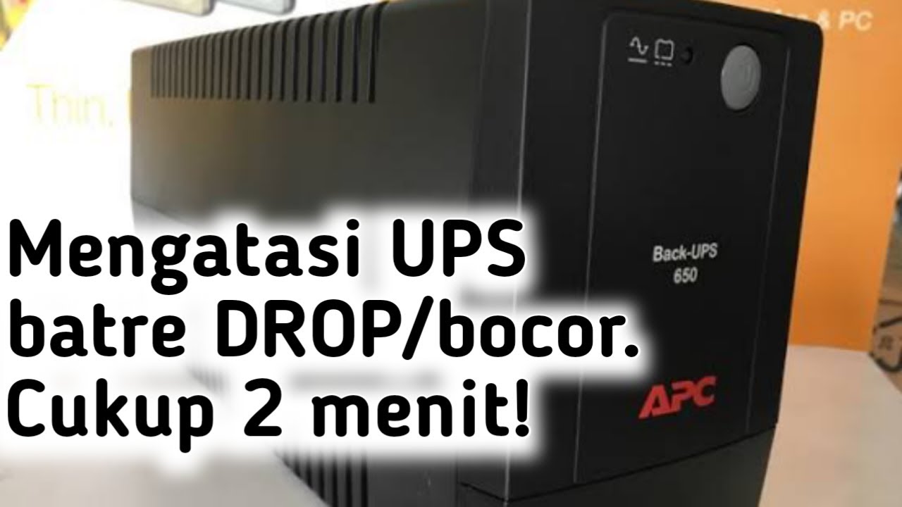 DIY | Tutorial Cara Mengatasi UPS Bunyi Terus Tanpa Ganti Battery / Batre