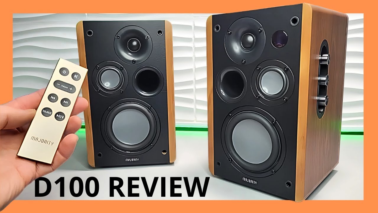 Majority D100 Bookshelf 100W Speakers - Unboxing and Sound Test!
