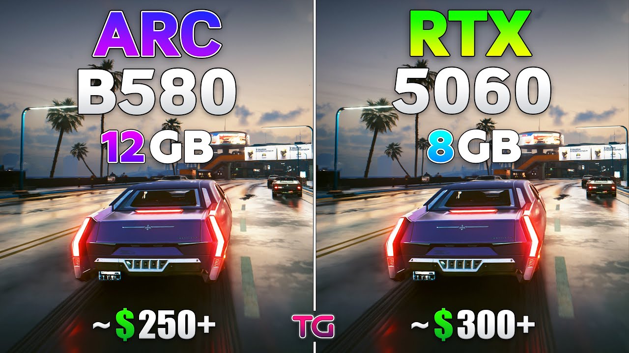 RTX 5060 vs ARC B580 - Test in 10 Games