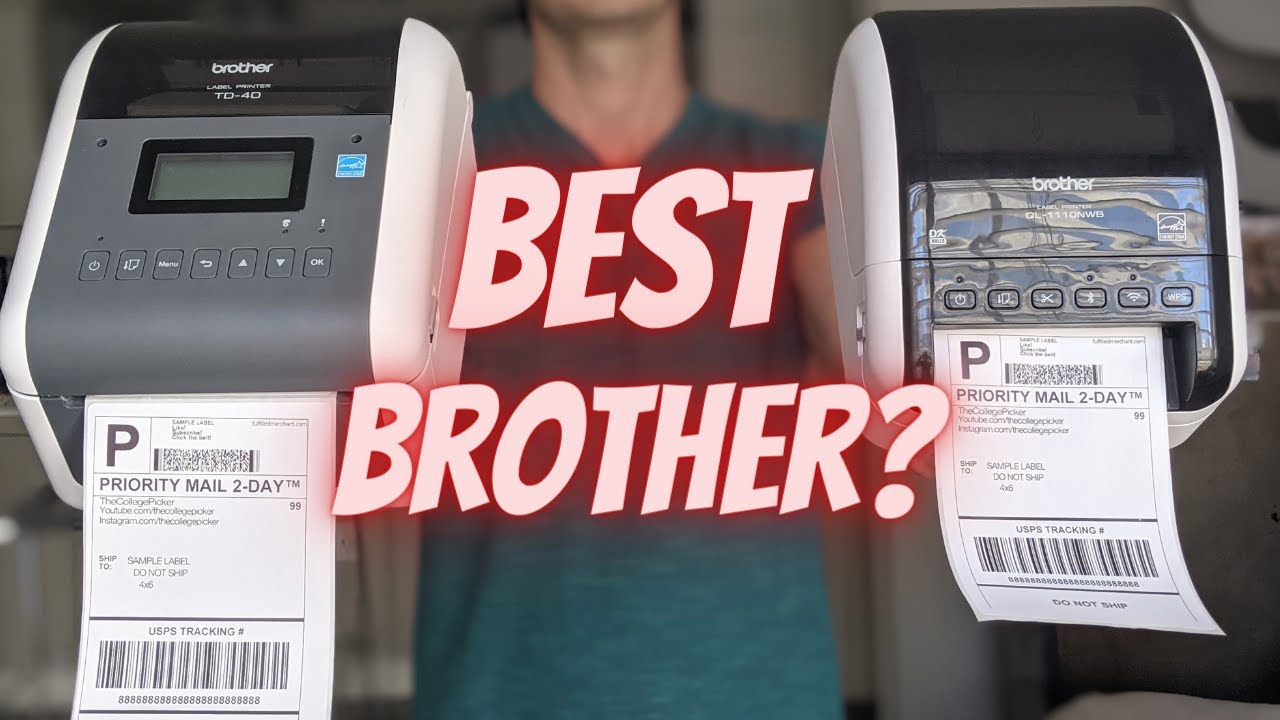 Brother's Best Wireless Thermal Label Printer for Shipping Labels? QL-1110NWB VS TD-4550DNWB Review
