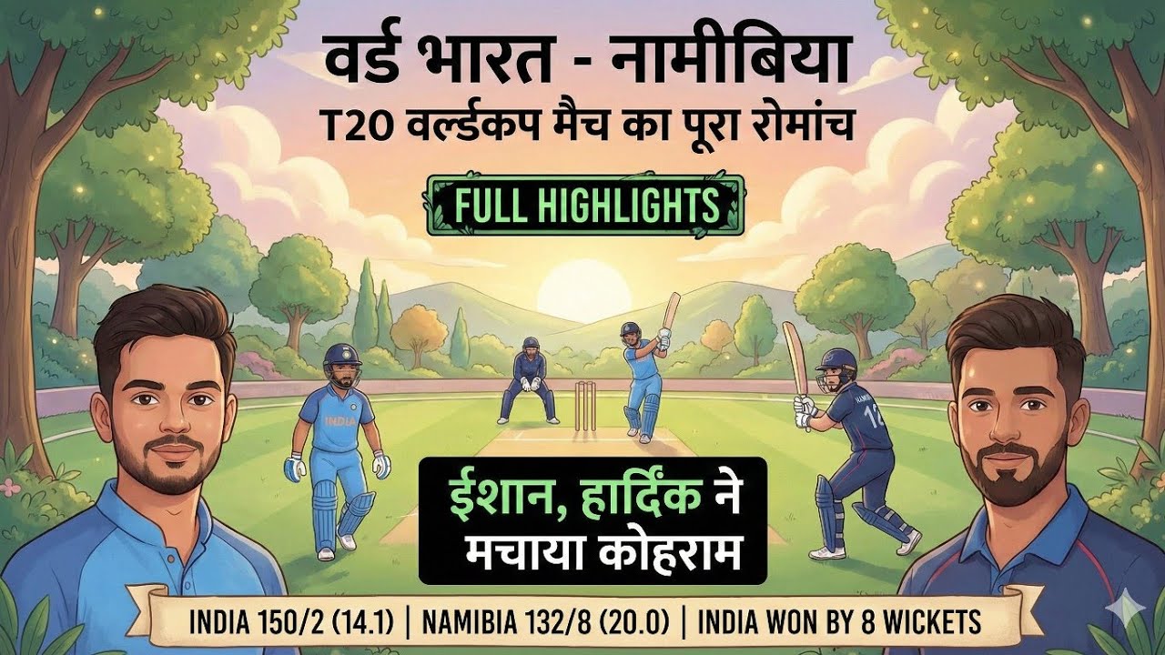 IND vs NAM T20 WC Full Match Highlights | India vs Namibia T20 Worldcup 2026