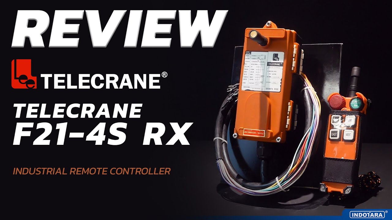 ULASAN LENGKAP INDUSTRIAL REMOTE CONTROLLER TELECRANE F21-4S - 4 POINT - SINGLE SPEED!!