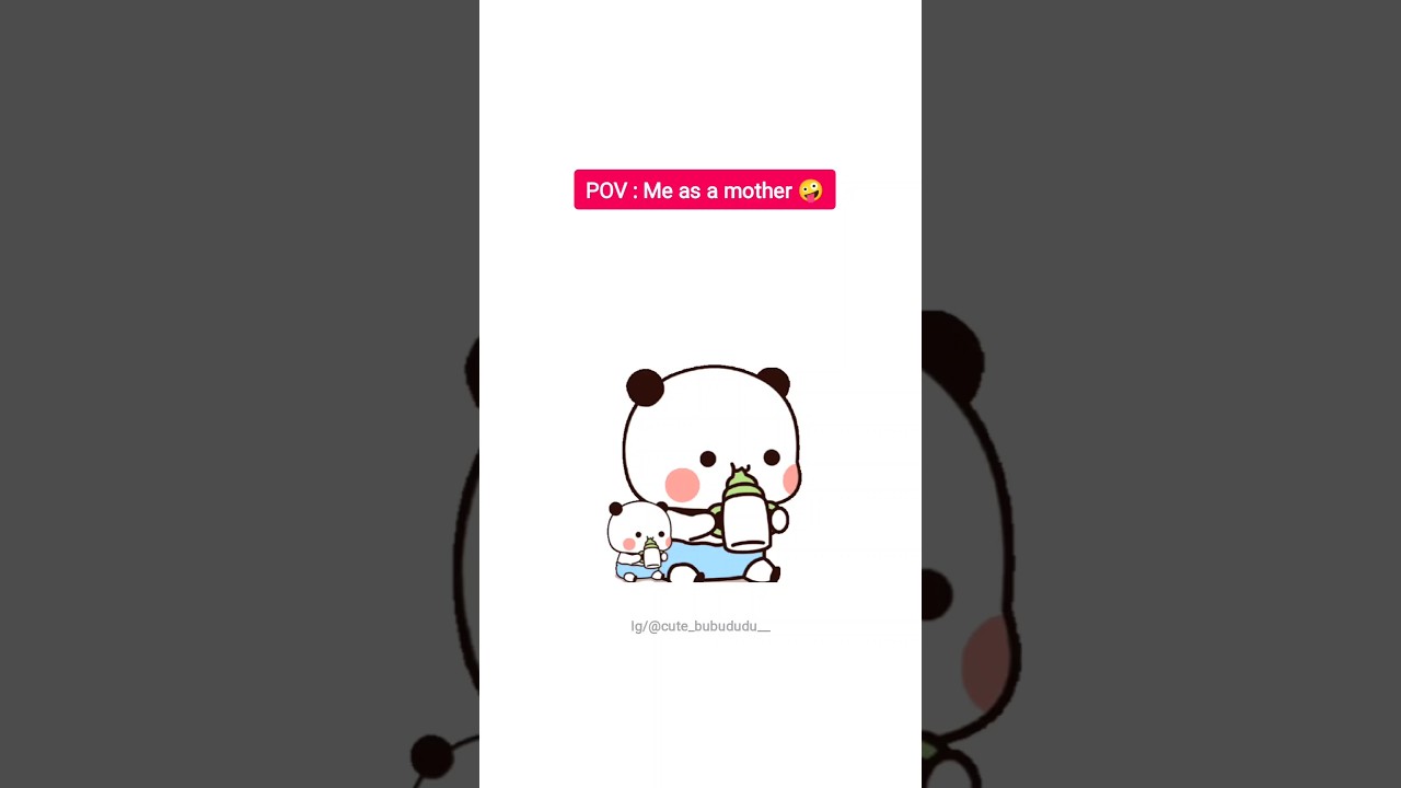 Bubu as a mother 😃 cute bubu dudu #shorts #bubududu #dudu #cartoon #animation #cute