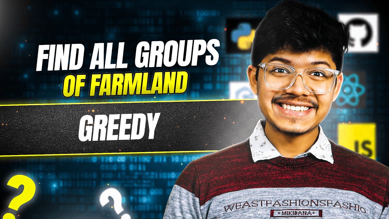 1992. Find All Groups of Farmland | No BFS or DFS | Greedy