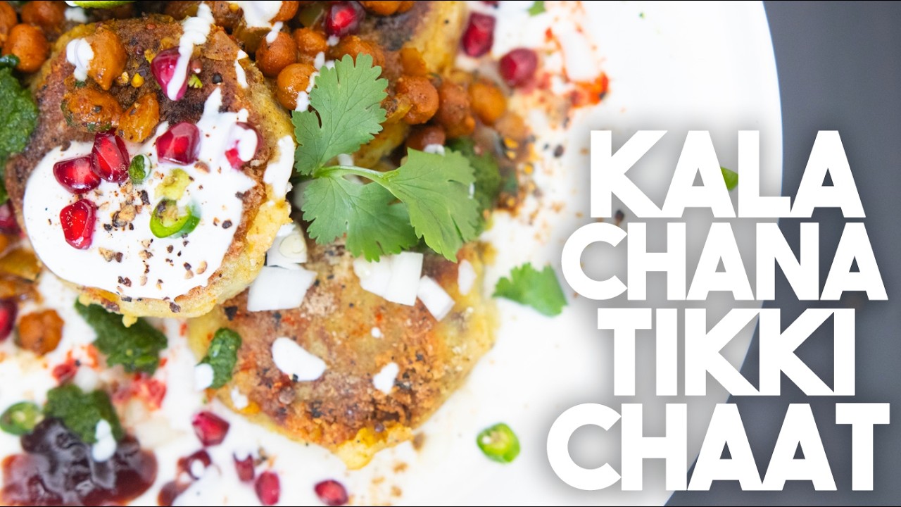 🌟 Ultimate Kala Chana Tikki Chaat | Kravings