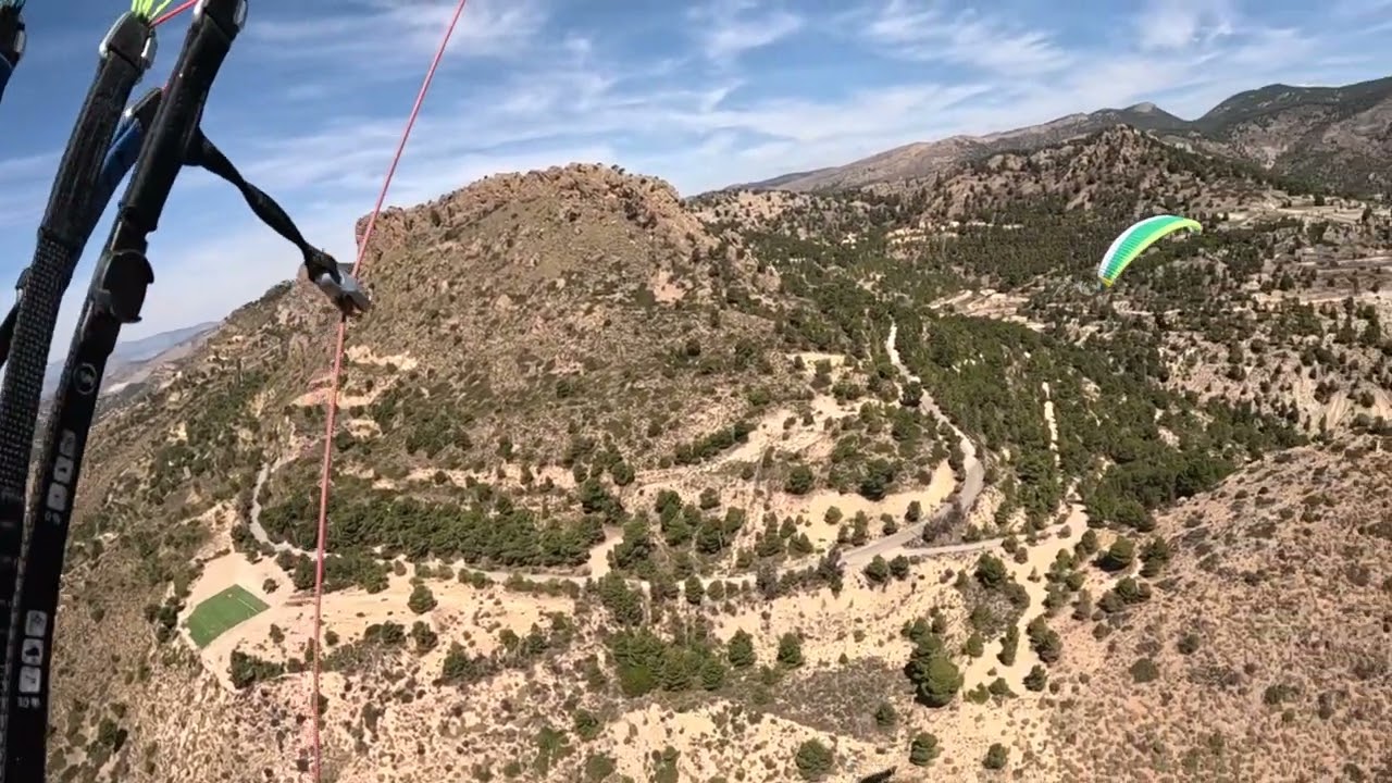 Paragliding and Crash Landing at La Palomaret, Alicante, Spain