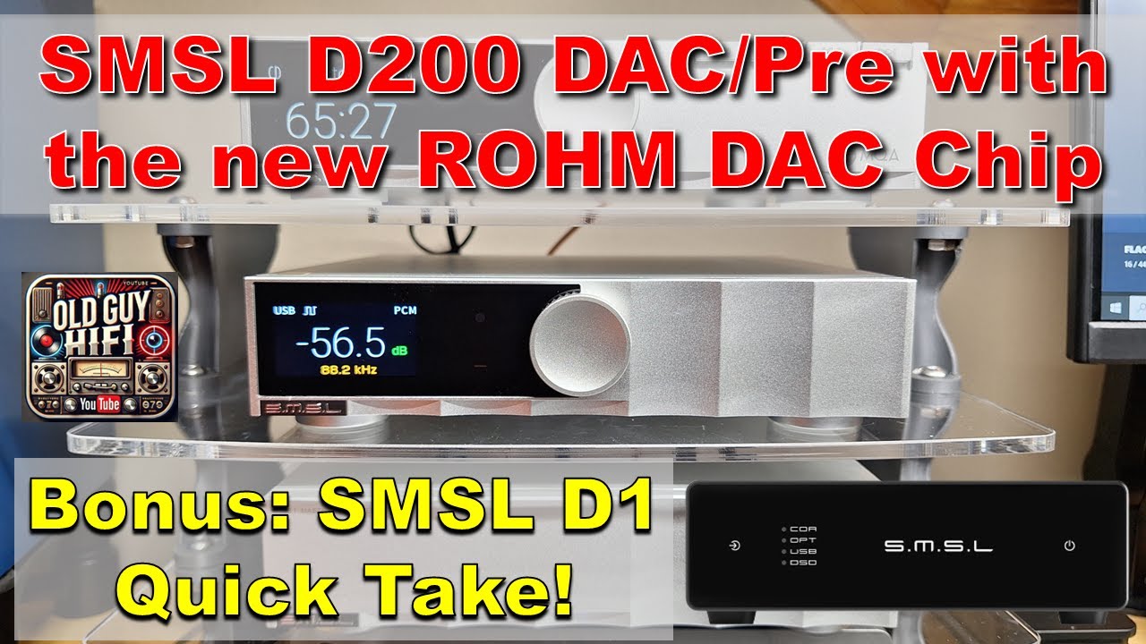 Рекомендую! ЦАП/предусилитель SMSL D200 с новым чипом ЦАП ROHM. Бонус: краткое описание ЦАП SMSL D1!