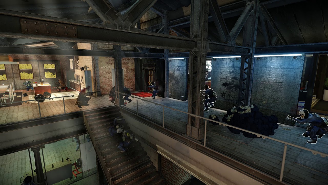 Payday 2 - Friendly and Enemy AI drop stun grenades