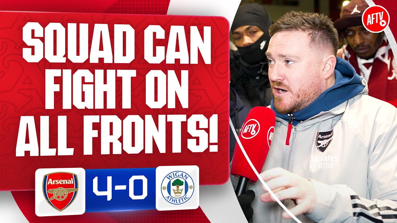 This Squad Can Fight On All Fronts! (Dan Potts) | Arsenal 4-0 Wigan
