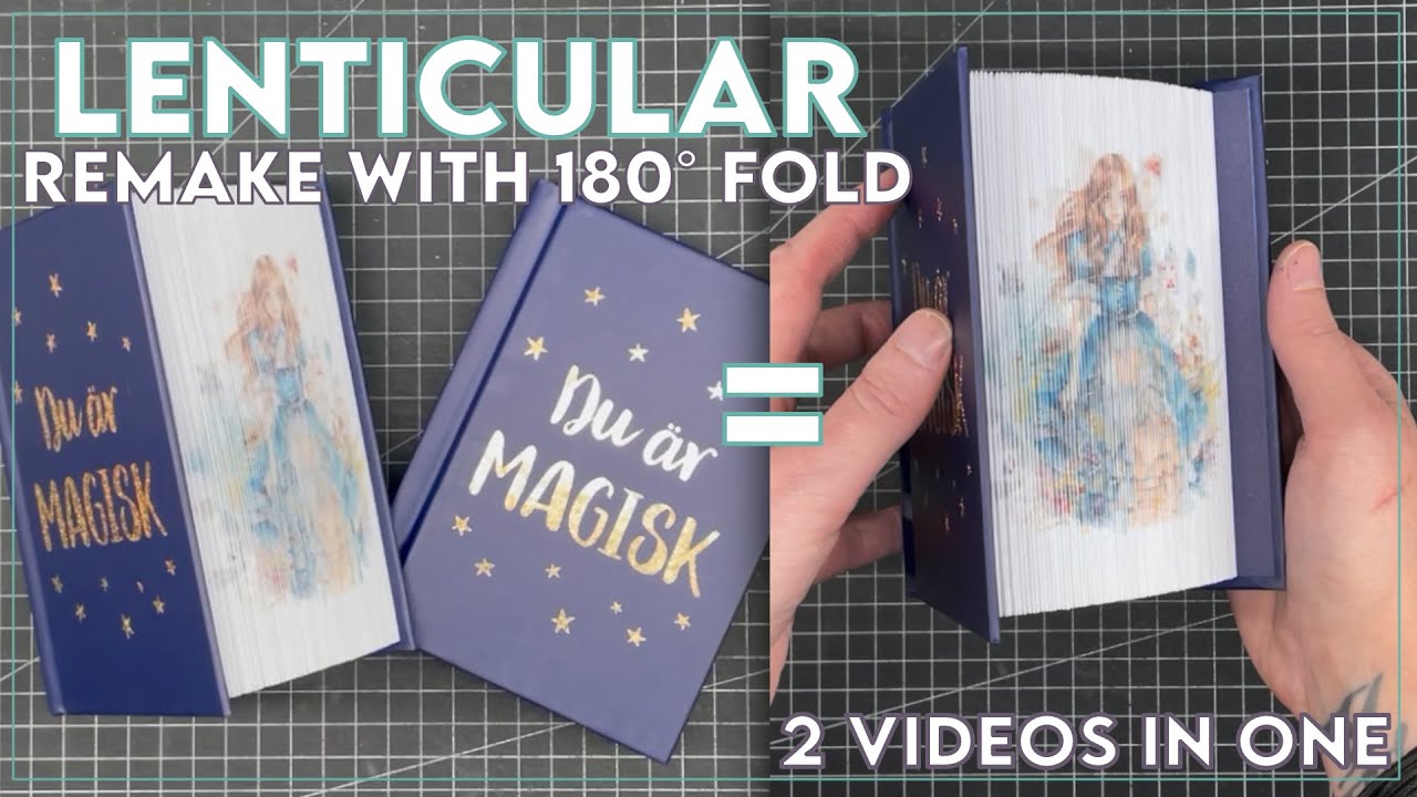 Lenticular Fore Edge Book Art / Photo Strip Book / 180° Fold