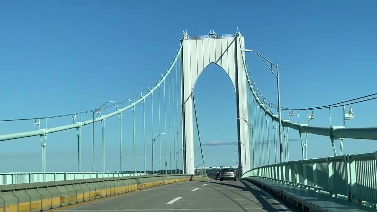 Едем в Ньюпорт 20 сент '21 - МОСТЫ (шоссе RI-138) to Newport 20-Sept-2021